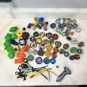 Beyblade Lot - Metal & Plastic - Mixed Lot with Launchers & Burst Series